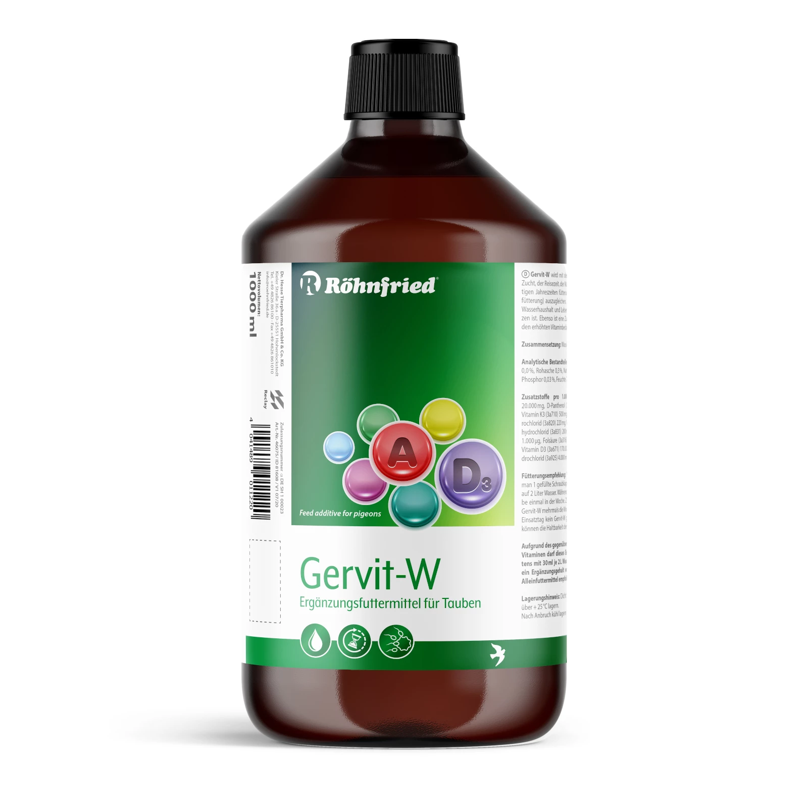 Röhnfried Gervit-W Tauben 1000ml 1 Röhnfried Gervit-W Tauben 1000ml