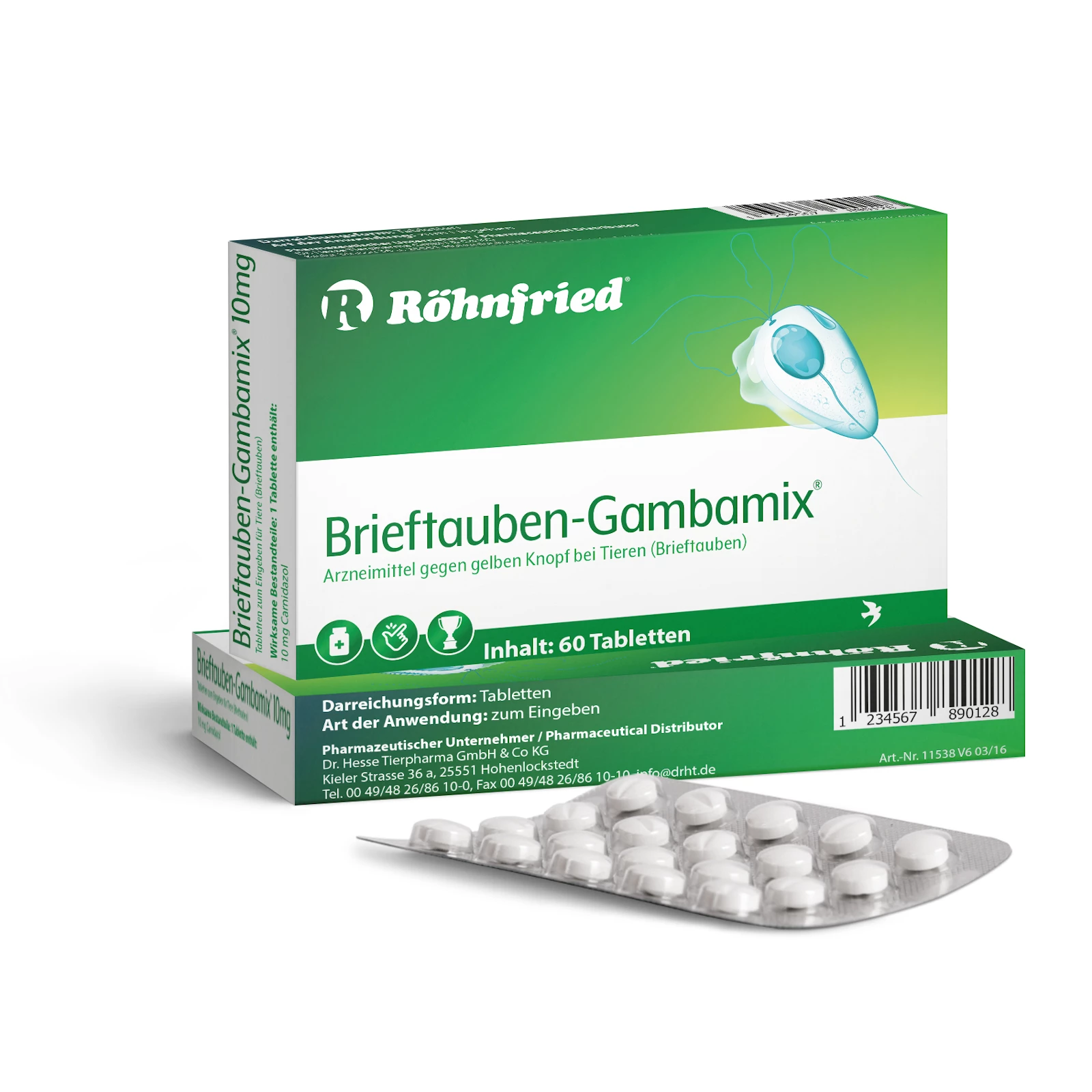 Röhnfried Brieftauben Gambamix 60 Stück 1 Röhnfried Brieftauben Gambamix 60 Stück