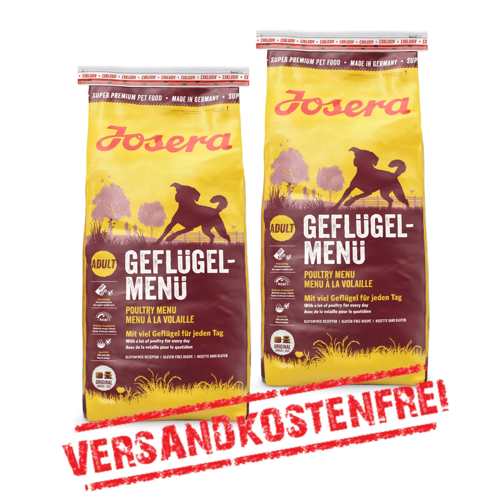 Josera Geflügel-Menü 2er-Pack 30kg 1 Josera Geflügel-Menü 2er-Pack 30kg